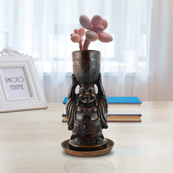 Laughing_Buddha_Antique_Ceramic_Pot_With_Antique_Saucer_For_Indoor_Plants_Living_Room_Interior_Pot_Plant_Home_Décor_Planter_(Cir002)