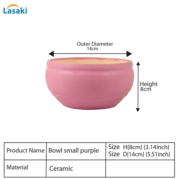 Bowl_Small_Purple_Ceramic_Pots_For_Indoor_Plants,_Planters,_Flower,_Pots,_Gamla,_Outdoor,_Balcony,_Home,_Garden,_Office_Decor,_Succulent_Pot(D_-_15_X_H_-_8_Cm)