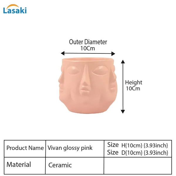 Vivan_Pink_Ceramic_Pots_For_Indoor_Plants,_Planters,_Flower,_Pots,_Gamla,_Outdoor,_Balcony,_Home,_Garden,_Office_Decor,_Succulent_Pot(H_-_10_X_D_-_10_Cm)