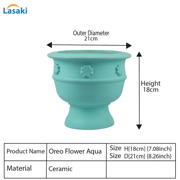 Oreo_Flower_Aqua_Ceramic_Pots_For_Indoor_Plants,_Planters,_Flower,_Pots,_Gamla,_Outdoor,_Balcony,_Home,_Garden,_Office_Decor,_Succulent_Pot_(D_-_21_X_H_-_18_Cm)