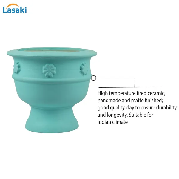 Oreo_Flower_Aqua_Ceramic_Pots_For_Indoor_Plants,_Planters,_Flower,_Pots,_Gamla,_Outdoor,_Balcony,_Home,_Garden,_Office_Decor,_Succulent_Pot_(D_-_21_X_H_-_18_Cm)