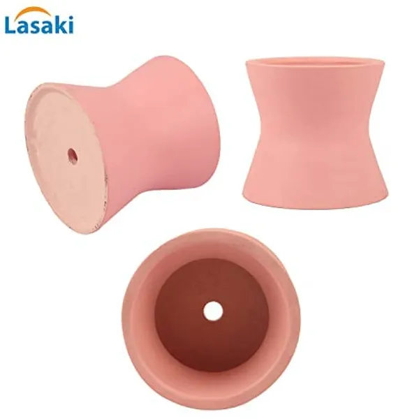 Damru_Pink_Ceramic_Pots_For_Indoor_Plants,_Planters,_Flower,_Pots,_Gamla,_Outdoor,_Balcony,_Home,_Garden,_Office_Decor,_Succulent_Pot(H_-_11_X_D_-_11_Cm)