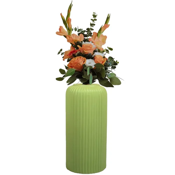 Evelyn_Big_Mint_Ceramic_Flower_Vase_For_Living_Room,_Bedroom,_Dining_Table,_Home_Decoration_(H_-_26.5_X_D_-_10_Cm,_Mint)