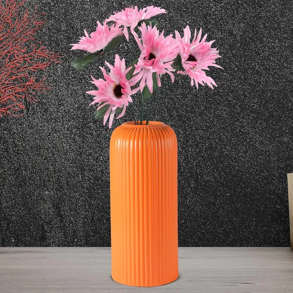Evelyn_Big_Lily_Ceramic_Flower_Vase_For_Living_Room,_Bedroom,_Dining_Table,_Home_Decoration_(H_-_26.5_X_D_-_10_Cm,_Lily)