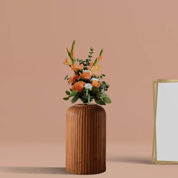 Evelyn_Small_Antique_Ceramic_Flower_Vase_For_Living_Room,_Bedroom,_Dining_Table,_Home_Decoration_(H_-_15.5_X_D_-_8_Cm,_Antique)
