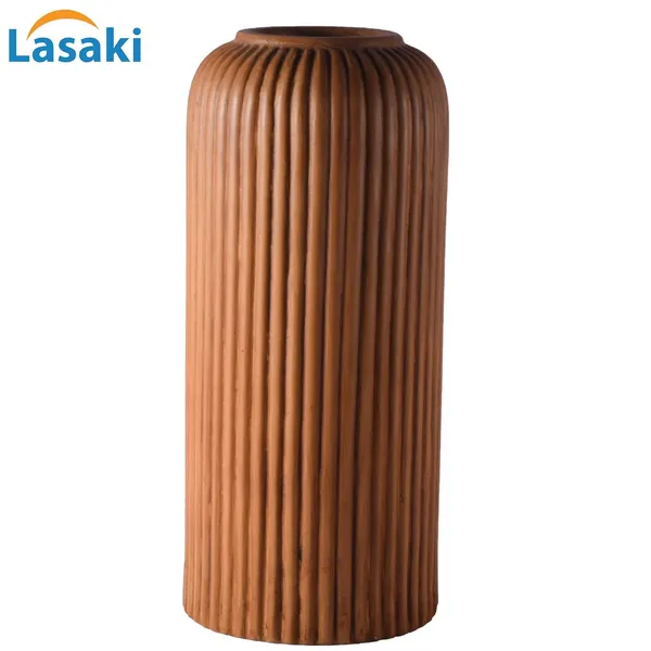 Evelyn_Big_Antique_Ceramic_Flower_Vase_For_Living_Room,_Bedroom,_Dining_Table,_Home_Decoration_(H_-_26.5_X_D_-_10_Cm,_Antique),_Brown