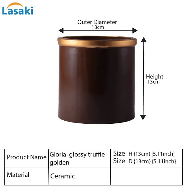 Gloria_Truffle_Golden_Ceramic_Pots_For_Indoor_Plants,_Planters,_Flower,_Pots,_Gamla,_Outdoor,_Balcony,_Home,_Garden,_Office_Decor,_Succulent_Pot(H_-_13_X_D_-_13_Cm)