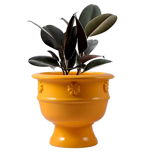 Oreo_Flower_Saffron_Ceramic_Pots_For_Indoor_Plants,_Planters,_Flower,_Pots,_Gamla,_Outdoor,_Balcony,_Home,_Garden,_Office_Decor,_Succulent_Pot_(D_-_21_X_H_-_18_Cm)