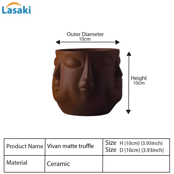 Vivan_Truffle_Ceramic_Pots_For_Indoor_Plants,_Planters,_Flower,_Pots,_Gamla,_Outdoor,_Balcony,_Home,_Garden,_Office_Decor,_Succulent_Pot(H_-_10_X_D_-_10_Cm)
