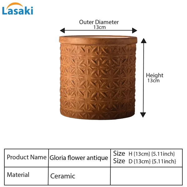 Gloria_Flower_Antique_Ceramic_Pots_For_Indoor_Plants,_Planters,_Flower,_Pots,_Gamla,_Outdoor,_Balcony,_Home,_Garden,_Office_Decor,_Succulent_Pot(H_-_13_X_D_-_13_Cm)