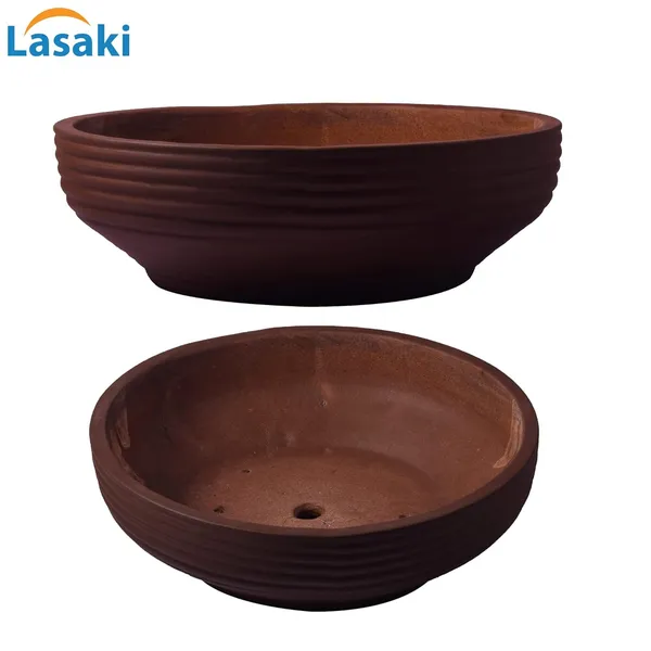 Camry_Medium_Truffle_Ceramic_Pots_For_Indoor_Plants,_Planters,_Flower,_Pots,_Gamla,_Outdoor,_Balcony,_Home,_Garden,_Office_Decor,_Succulent,Bonsai(D_-_23_X_H_-_7.5_Cm)