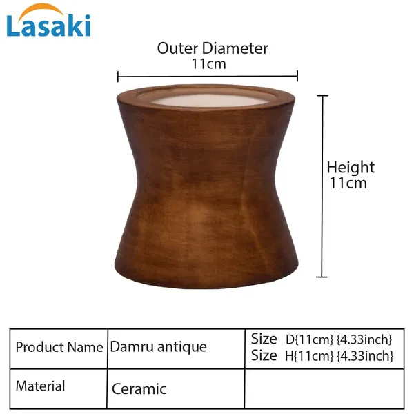 Damru_Antique_Ceramic_Pots_For_Indoor_Plants,_Planters,_Flower,_Pots,_Gamla,_Outdoor,_Balcony,_Home,_Garden,_Office_Decor,_Succulent_Pot(H_-_11_X_D_-_11_Cm)