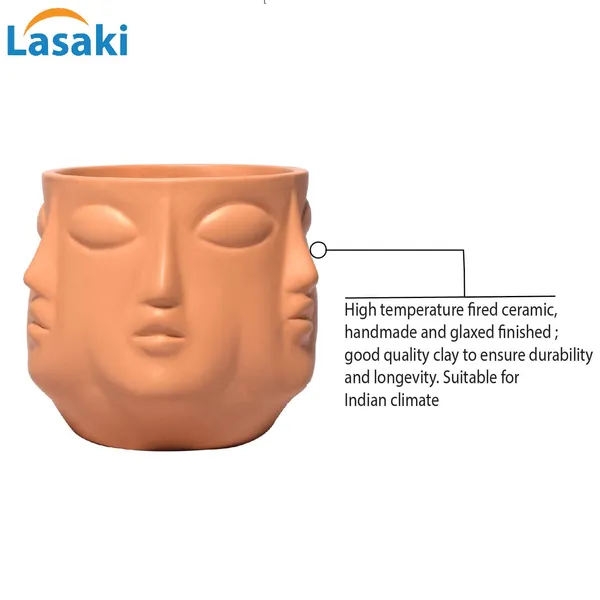 Vivan_Ginger_Ceramic_Pots_For_Indoor_Plants,_Planters,_Flower,_Pots,_Gamla,_Outdoor,_Balcony,_Home,_Garden,_Office_Decor,_Succulent_Pot(H_-_10_X_D_-_10_Cm)