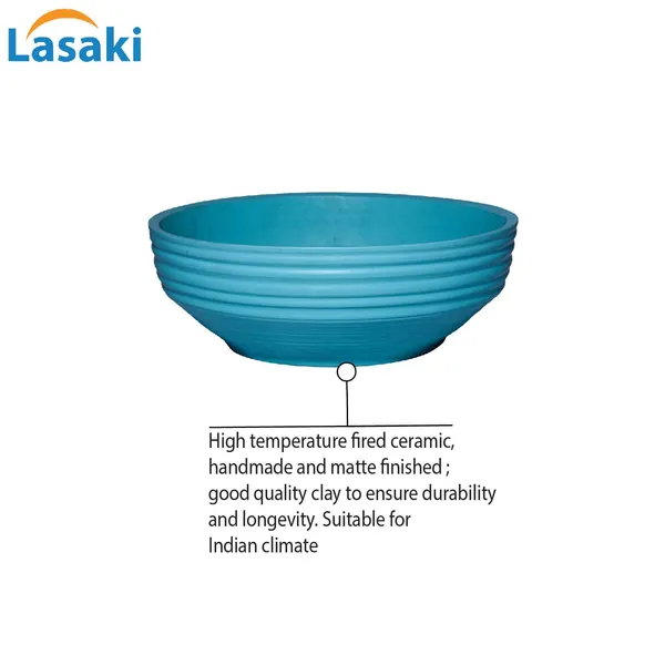 Camry_Medium_Aqua_Ceramic_Pots_For_Indoor_Plants,_Planters,_Flower,_Pots,_Gamla,_Outdoor,_Balcony,_Home,_Garden,_Office_Decor,_Succulent,Bonsai(D_-_23_X_H_-_7.5_Cm)
