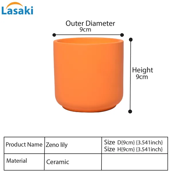 Zeno_Lily_Ceramic_Pots_For_Indoor_Plants,_Planters,_Flower,_Pots,_Gamla,_Outdoor,_Balcony,_Home,_Garden,_Office_Decor,_Succulent_Pot(H_-_9_X_D_-_9_Cm)