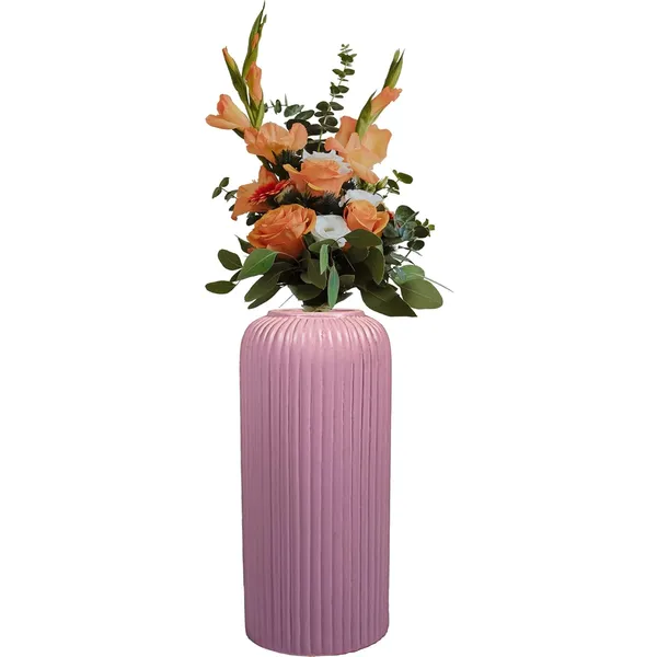 Evelyn_Big_Purple_Ceramic_Flower_Vase_For_Living_Room,_Bedroom,_Dining_Table,_Home_Decoration_(H_-_26.5_X_D_-_10_Cm,_Purple)