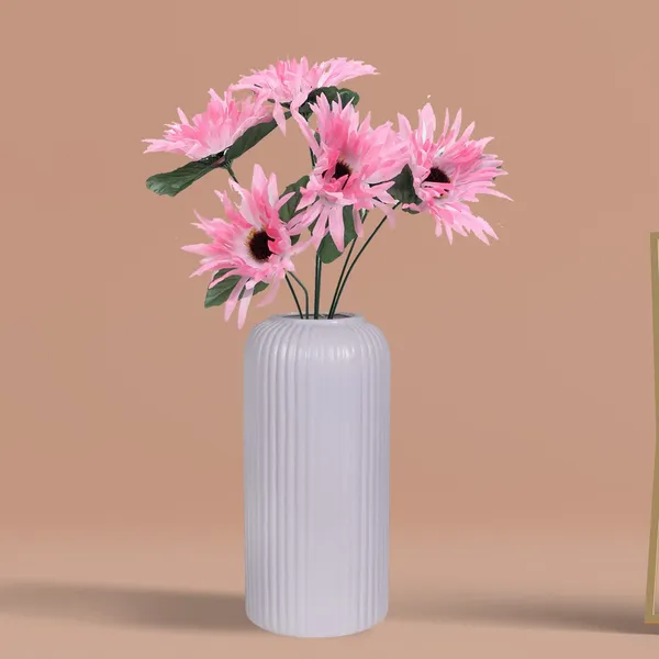 Evelyn_Medium_Purple_Ceramic_Flower_Vase_For_Living_Room,_Bedroom,_Dining_Table,_Home_Decoration_(H_-_20.5_X_D_-_9_Cm,_Purple)
