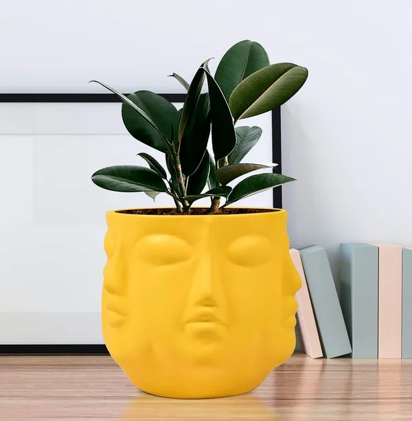 Vivan_Saffron_Ceramic_Pots_For_Indoor_Plants,_Planters,_Flower,_Pots,_Gamla,_Outdoor,_Balcony,_Home,_Garden,_Office_Decor,_Succulent_Pot(H_-_10_X_D_-_10_Cm)