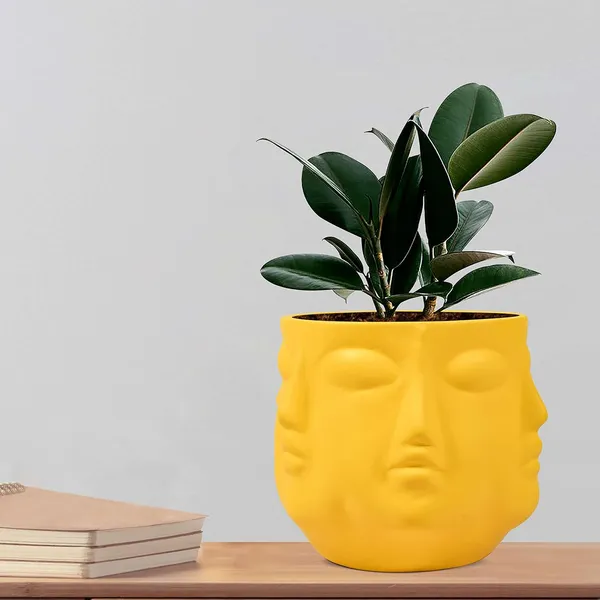 Vivan_Saffron_Ceramic_Pots_For_Indoor_Plants,_Planters,_Flower,_Pots,_Gamla,_Outdoor,_Balcony,_Home,_Garden,_Office_Decor,_Succulent_Pot(H_-_10_X_D_-_10_Cm)