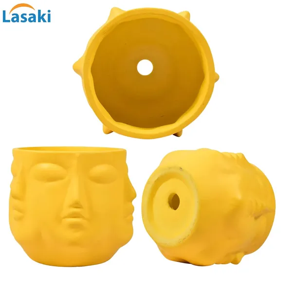 Vivan_Saffron_Ceramic_Pots_For_Indoor_Plants,_Planters,_Flower,_Pots,_Gamla,_Outdoor,_Balcony,_Home,_Garden,_Office_Decor,_Succulent_Pot(H_-_10_X_D_-_10_Cm)