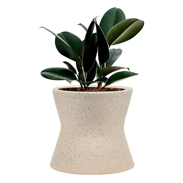 Damru_White_Ceramic_Pots_For_Indoor_Plants,_Planters,_Flower,_Pots,_Gamla,_Outdoor,_Balcony,_Home,_Garden,_Office_Decor,_Succulent_Pot(H_-_11_X_D_-_11_Cm)