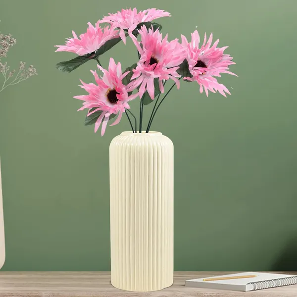 Evelyn_Big_White_Ceramic_Flower_Vase_For_Living_Room,_Bedroom,_Dining_Table,_Home_Decoration_(H_-_26.5_X_D_-_10_Cm,_White)