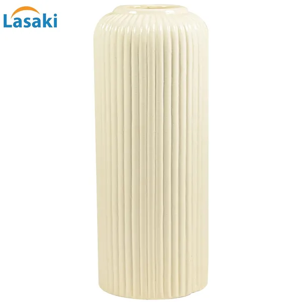 Evelyn_Big_White_Ceramic_Flower_Vase_For_Living_Room,_Bedroom,_Dining_Table,_Home_Decoration_(H_-_26.5_X_D_-_10_Cm,_White)