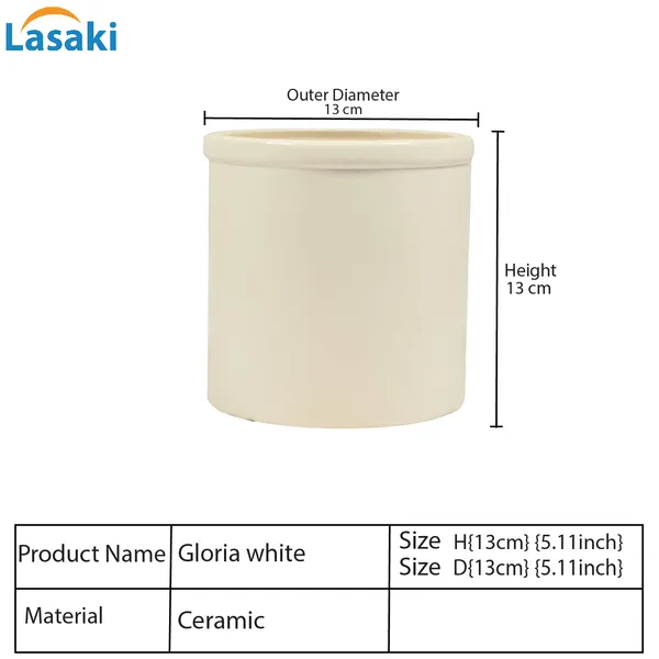 Gloria_White_Ceramic_Pots_For_Indoor_Plants,_Planters,_Flower,_Pots,_Gamla,_Outdoor,_Balcony,_Home,_Garden,_Office_Decor,_Succulent_Pot(H_-_13_X_D_-_13_Cm)