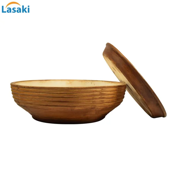 Camry_Bonsai_Ceramic_Pot_With_Saucer_Plate_Tray_For_Indoor_Plants_Planter_Living_Room_Garden_Balcony_Home_Décor_(Color:_Antique,_Plate:_Round_6_Inch)