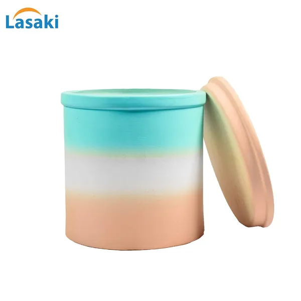 Gloria_Ceramic_Pot_With_Saucer_Plate_Tray_For_Indoor_Plants_Planter_Living_Room_Garden_Balcony_Home_Décor_(Color:_Multi,_Plate:_Round_5_Inch_Pink)