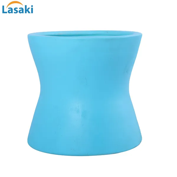 Damru_Aqua_Ceramic_Pots_For_Indoor_Plants,_Planters,_Flower,_Pots,_Gamla,_Outdoor,_Balcony,_Home,_Garden,_Office_Decor,_Succulent_Pot(H_-_11_X_D_-_11_Cm)
