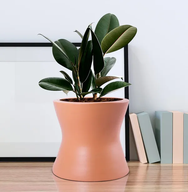Damru_Ginger_Ceramic_Pots_For_Indoor_Plants,_Planters,_Flower,_Pots,_Gamla,_Outdoor,_Balcony,_Home,_Garden,_Office_Decor,_Succulent_Pot(H_-_11_X_D_-_11_Cm)