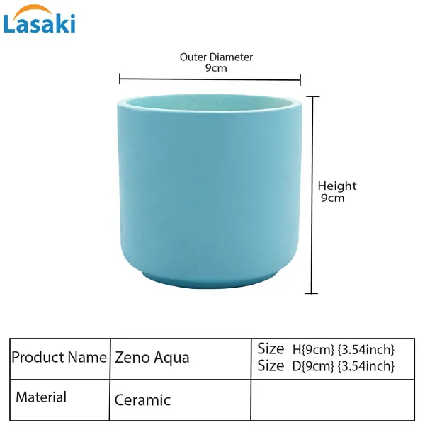 Zeno_Aqua_Ceramic_Pots_For_Indoor_Plants,_Planters,_Flower,_Pots,_Gamla,_Outdoor,_Balcony,_Home,_Garden,_Office_Decor,_Succulent_Pot(H_-_9_X_D_-_9_Cm)