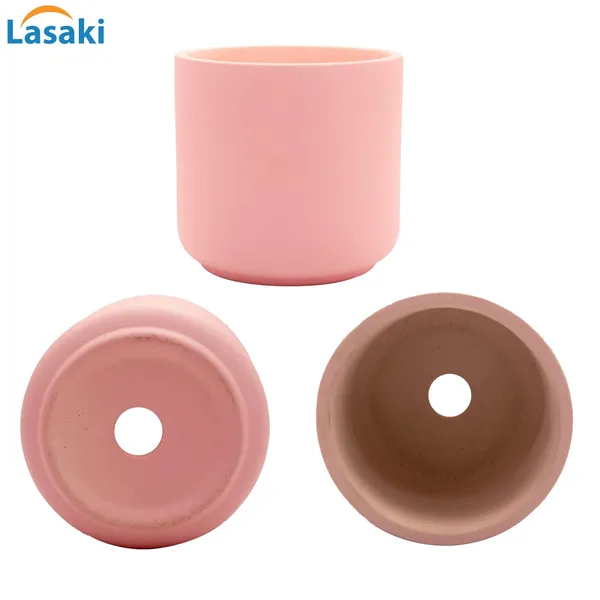 Zeno_Pink_Ceramic_Pots_For_Indoor_Plants,_Planters,_Flower,_Pots,_Gamla,_Outdoor,_Balcony,_Home,_Garden,_Office_Decor,_Succulent_Pot(H_-_9_X_D_-_9_Cm)