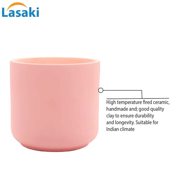 Zeno_Pink_Ceramic_Pots_For_Indoor_Plants,_Planters,_Flower,_Pots,_Gamla,_Outdoor,_Balcony,_Home,_Garden,_Office_Decor,_Succulent_Pot(H_-_9_X_D_-_9_Cm)