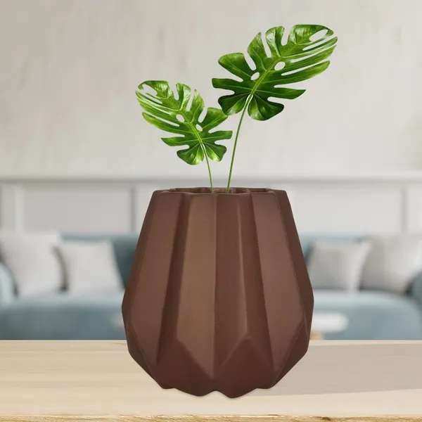 Izzy_Truffle_Ceramic_Pots_For_Indoor_Plants,_Planters,_Flower,_Pots,_Gamla,_Outdoor,_Balcony,_Home,_Garden,_Office_Decor,_Succulent_Pot(H_-_15_X_D_-_9_Cm)