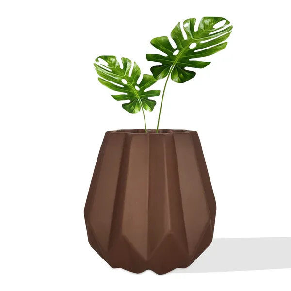 Izzy_Truffle_Ceramic_Pots_For_Indoor_Plants,_Planters,_Flower,_Pots,_Gamla,_Outdoor,_Balcony,_Home,_Garden,_Office_Decor,_Succulent_Pot(H_-_15_X_D_-_9_Cm)