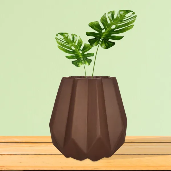 Izzy_Truffle_Ceramic_Pots_For_Indoor_Plants,_Planters,_Flower,_Pots,_Gamla,_Outdoor,_Balcony,_Home,_Garden,_Office_Decor,_Succulent_Pot(H_-_15_X_D_-_9_Cm)
