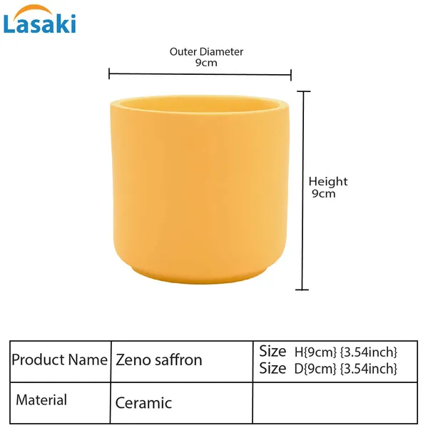 Zeno_Saffron_Ceramic_Pots_For_Indoor_Plants,_Planters,_Flower,_Pots,_Gamla,_Outdoor,_Balcony,_Home,_Garden,_Office_Decor,_Succulent_Pot(H_-_9_X_D_-_9_Cm)