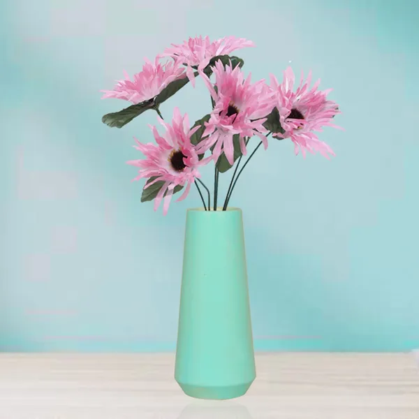 Finlay_Small_Aqua_Ceramic_Flower_Vase_For_Living_Room,_Bedroom,_Dining_Table,_Home_Decoration_(H_-_16_X_D_-_4.5_Cm,_Aqua)