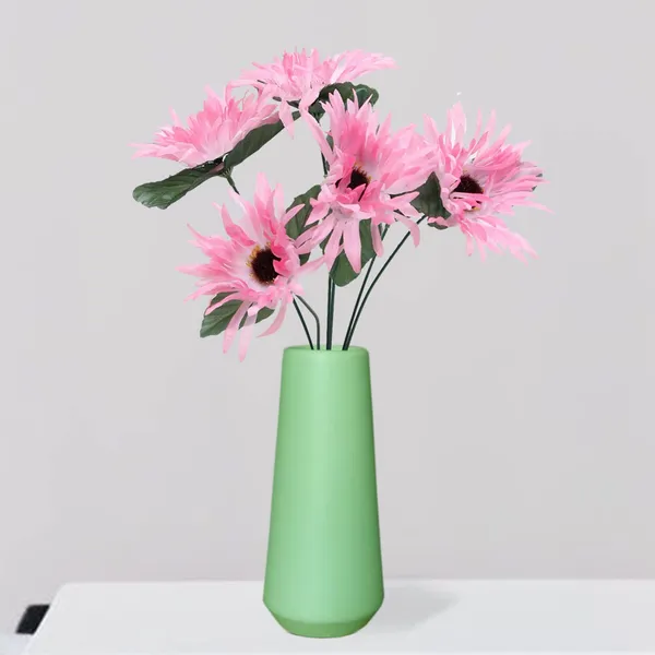 Finlay_Small_Mint_Ceramic_Flower_Vase_For_Living_Room,_Bedroom,_Dining_Table,_Home_Decoration_(H_-_16_X_D_-_4.5_Cm,_Mint)