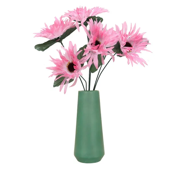 Finlay_Small_Deep_Jungle_Ceramic_Flower_Vase_For_Living_Room,_Bedroom,_Dining_Table,_Home_Decoration_(H_-_16_X_D_-_4.5_Cm,_Deep_Jungle)