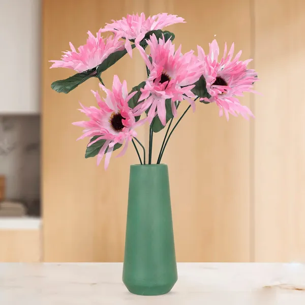 Finlay_Small_Deep_Jungle_Ceramic_Flower_Vase_For_Living_Room,_Bedroom,_Dining_Table,_Home_Decoration_(H_-_16_X_D_-_4.5_Cm,_Deep_Jungle)