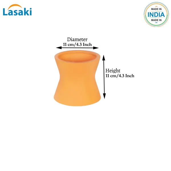 Damru_Lily_Ceramic_Pots_For_Indoor_Plants,_Planters,_Flower,_Pots,_Gamla,_Outdoor,_Balcony,_Home,_Garden,_Office_Decor,_Succulent_Pot(H_-_11_X_D_-_11_Cm)