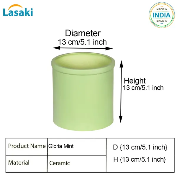 Gloria_Mint_Ceramic_Pots_For_Indoor_Plants,_Planters,_Flower,_Pots,_Gamla,_Outdoor,_Balcony,_Home,_Garden,_Office_Decor,_Succulent_Pot(H_-_13_X_D_-_13_Cm)