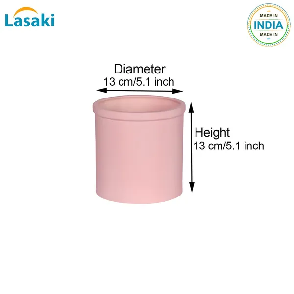 Gloria_Pink_Ceramic_Pots_For_Indoor_Plants,_Planters,_Flower,_Pots,_Gamla,_Outdoor,_Balcony,_Home,_Garden,_Office_Decor,_Succulent_Pot(H_-_13_X_D_-_13_Cm)