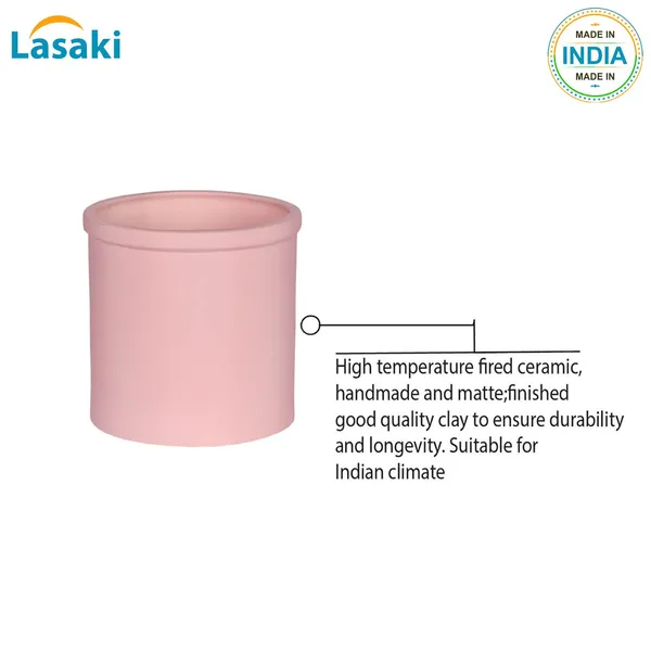 Gloria_Pink_Ceramic_Pots_For_Indoor_Plants,_Planters,_Flower,_Pots,_Gamla,_Outdoor,_Balcony,_Home,_Garden,_Office_Decor,_Succulent_Pot(H_-_13_X_D_-_13_Cm)