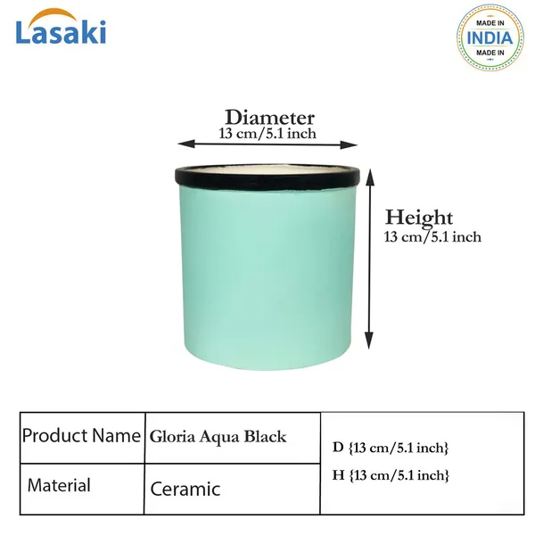 Gloria_Aqua_Black_Ceramic_Pots_For_Indoor_Plants,_Planters,_Flower,_Pots,_Gamla,_Outdoor,_Balcony,_Home,_Garden,_Office_Decor,_Succulent_Pot(H_-_13_X_D_-_13_Cm)