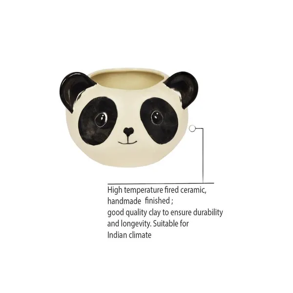 Puppy_Black_&_White_Ceramic_Pots_For_Indoor_Plants,Planters,Panda,Flower,_Gamla,Outdoor,_Balcony,_Home,Round,Garden,_Office_Decor,_Succulent_Pot_(D_-_10_X_H_-_9_Cm)