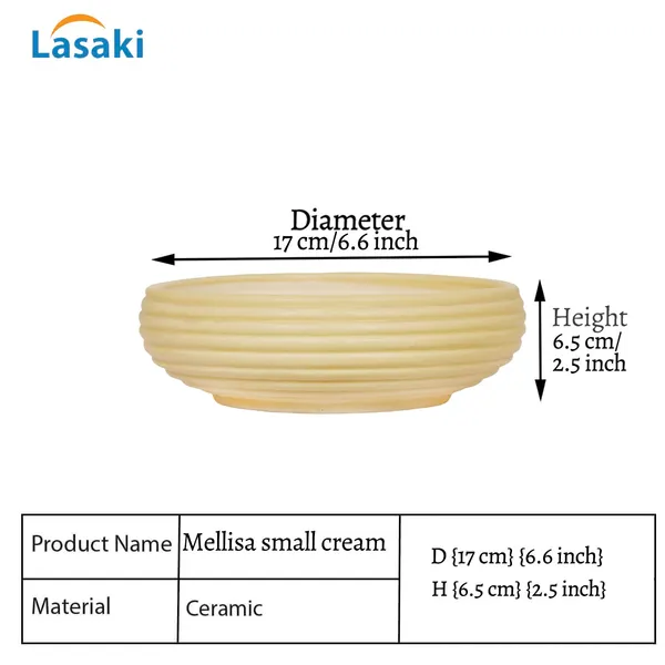 Melissa_Small_Cream_Ceramic_Pots_For_Indoor_Plants,_Planters,_Flower,_Pots,_Gamla,_Outdoor,_Balcony,_Home,_Garden,_Office_Decor,_Succulent_Pot_(D_-_17_X_H_-_6.5_Cm)